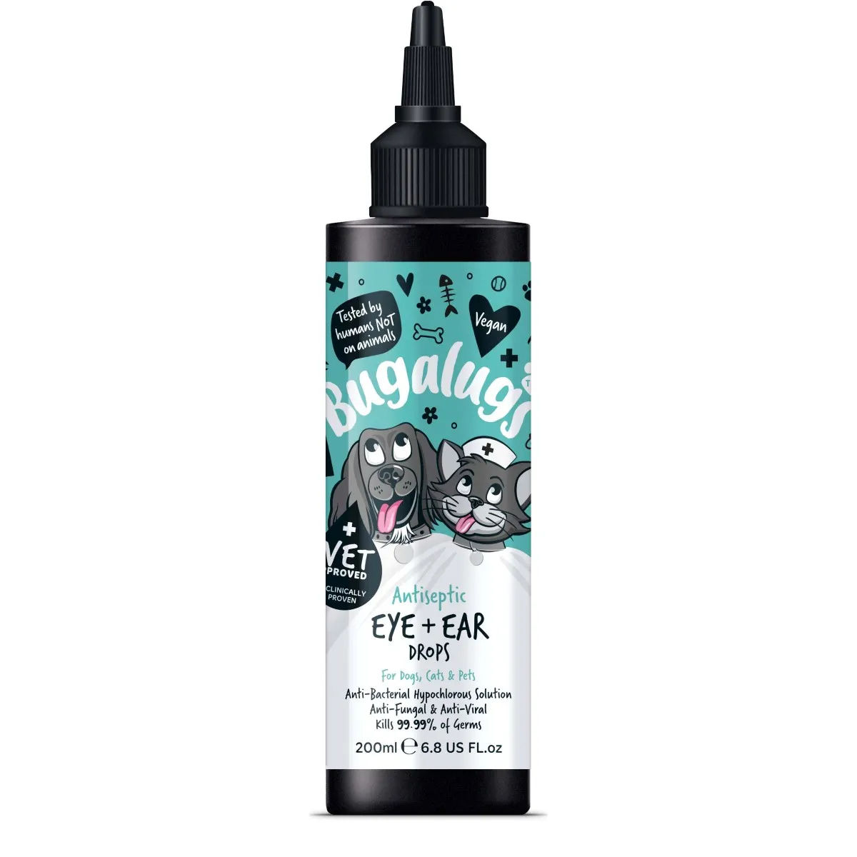 Bugalugs Antiseptic Ear & Eye Drops 200ml