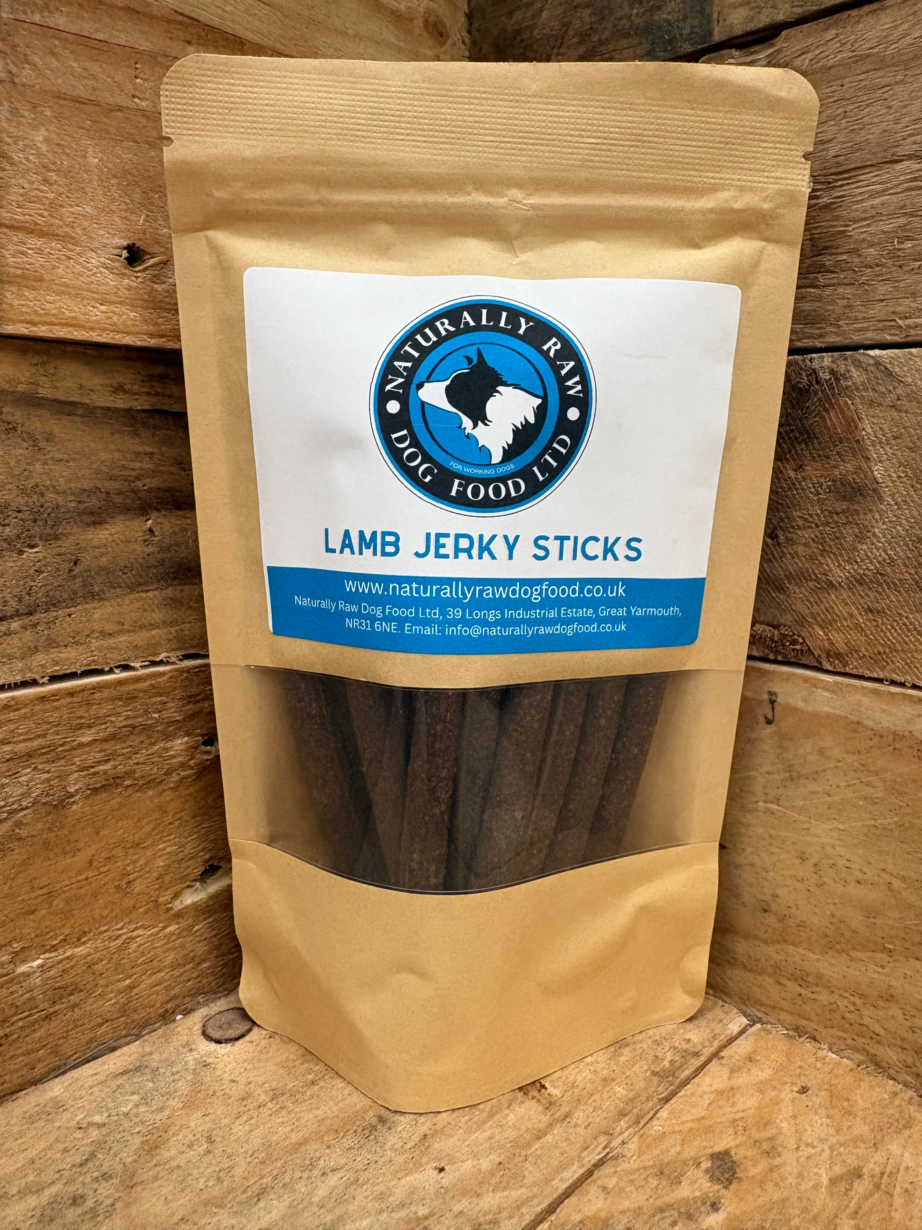 NRDF Lamb Jerky Sticks, Approx 20 Sticks