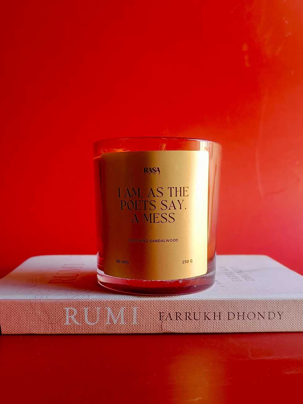 Thumbnail: I am, As The Poets Say, A Mess candle - Sandalwood scented