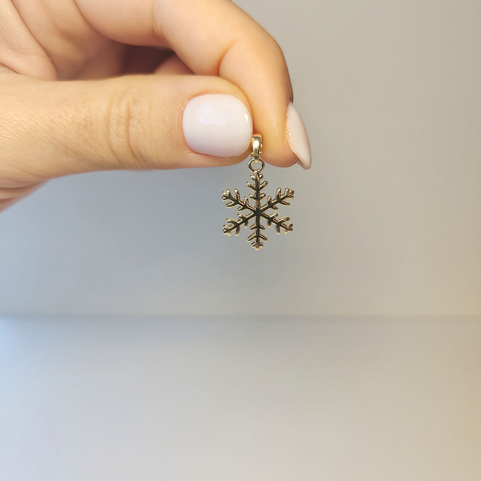 Miniature : Charms acier doré