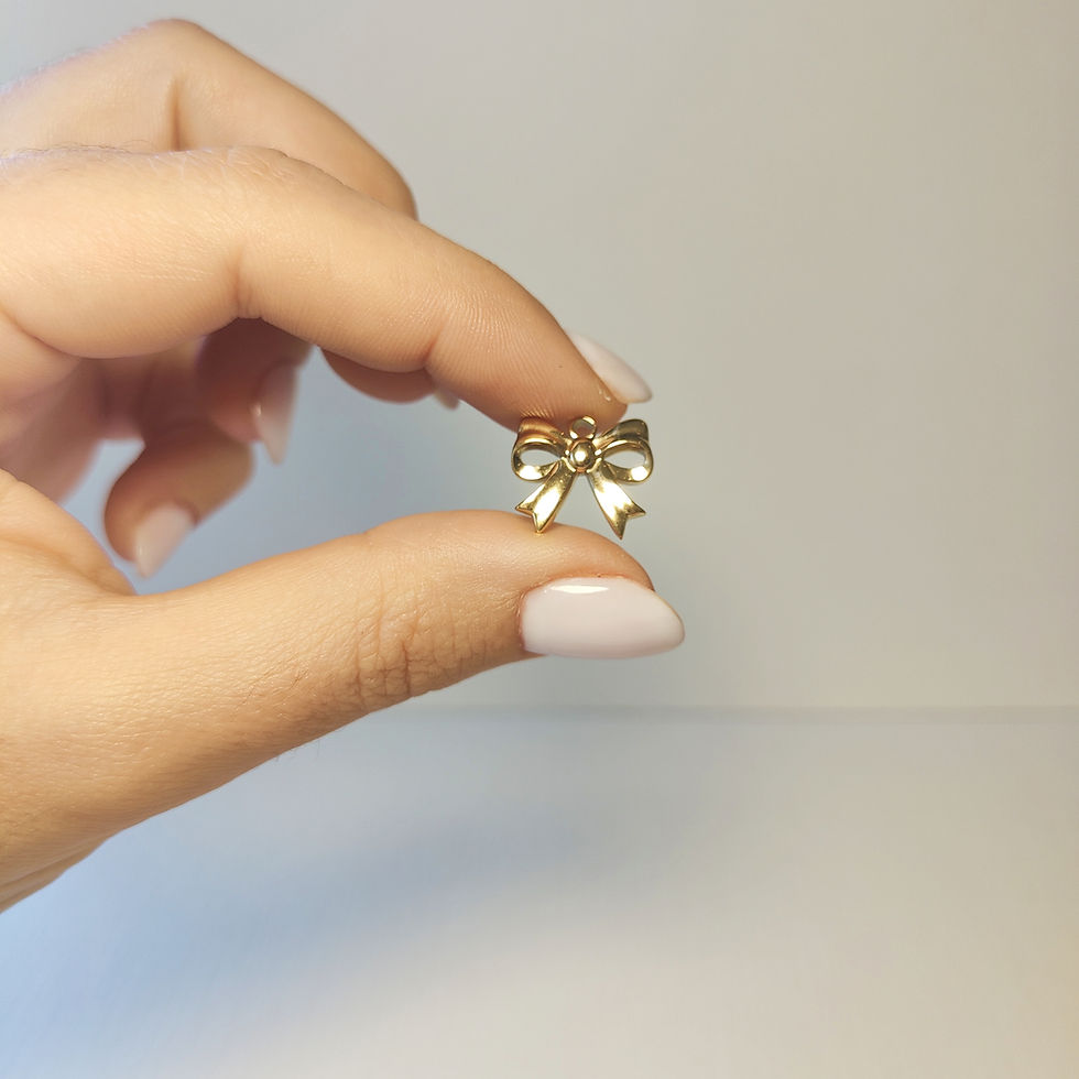 Miniature : Charms acier doré