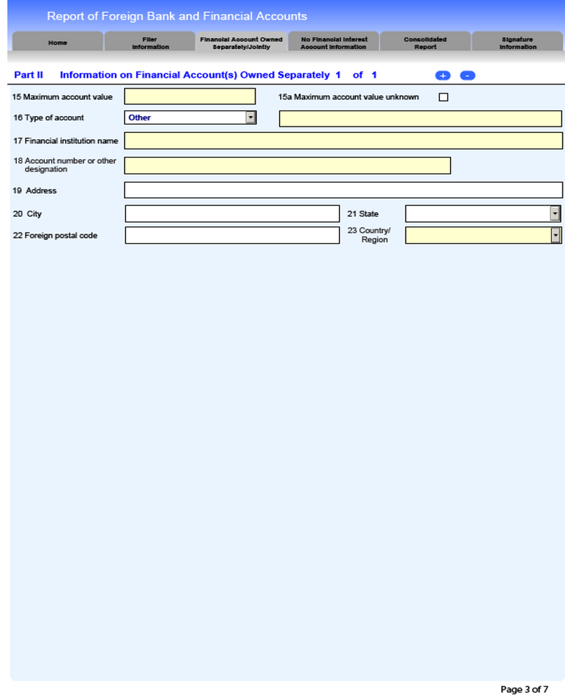 HOW TO COMPLETE AN FBAR