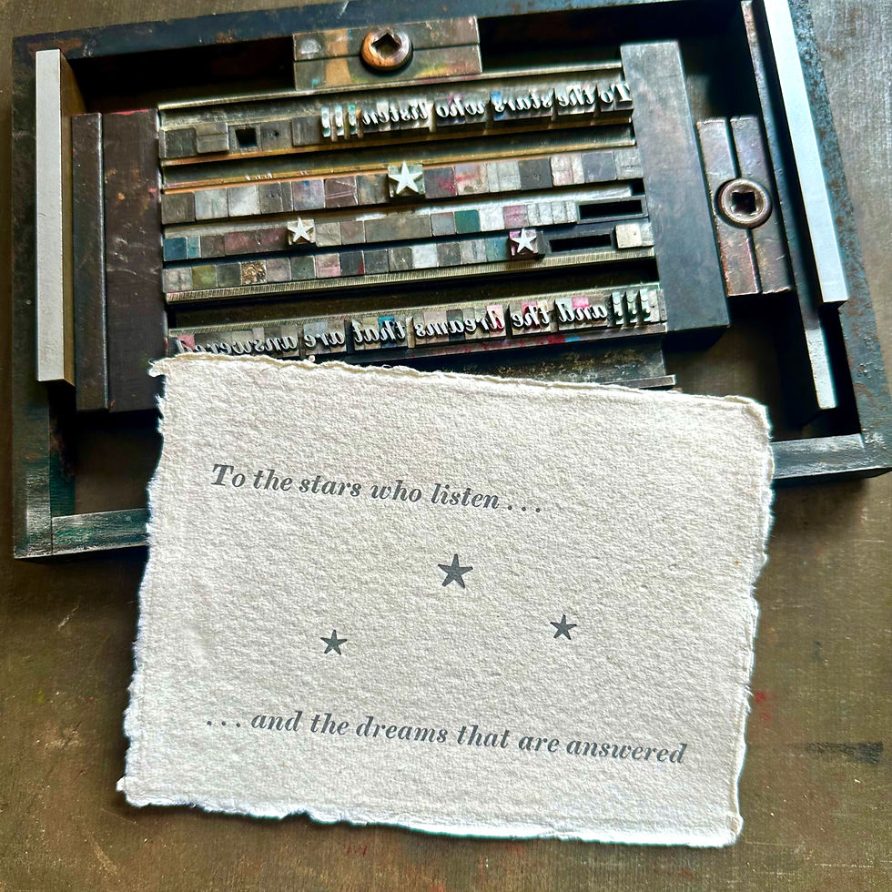 Thumbnail: A Court of Thorns and Roses letterpress printed card