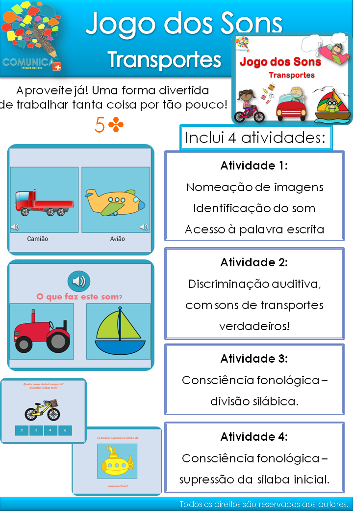 Jogo dos Sons - Transportes