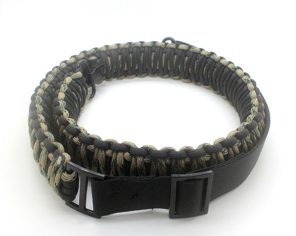 Green and Black Adjustable Paracord 550 Sling