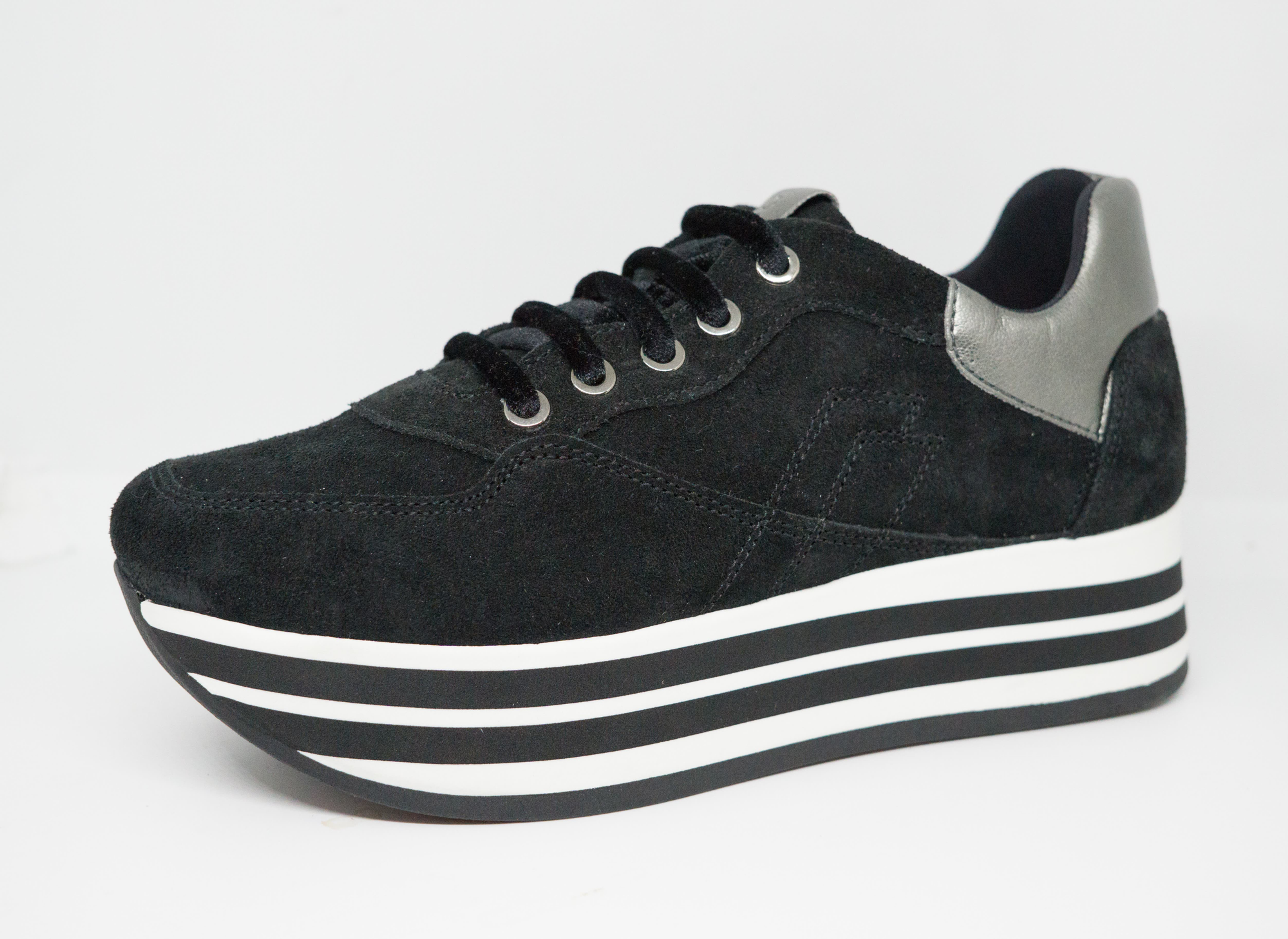 SNEAKER IN CAMOSCIO ZEPPA BICOLORE - 5504