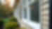 Eye-level view of a freshly installed window on a residential home in Frederick MD