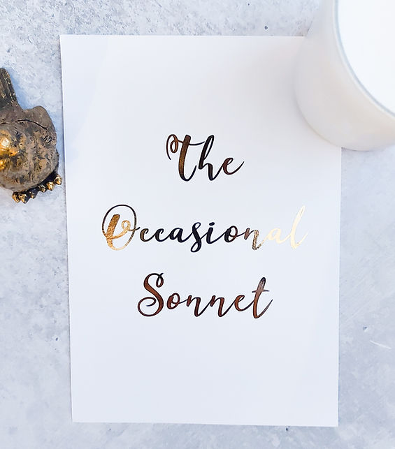 The Occasional Sonnet