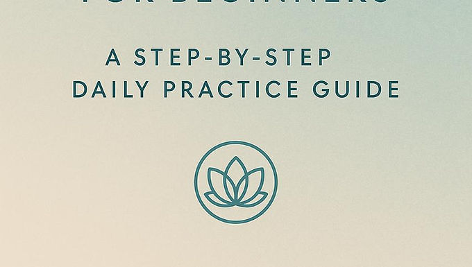 Mindfulness for Beginners: A Step-by-Step Daily Practice Guide by Wisdom Rain Music helps adults and students reduce stress, improve focus, and build calm daily habits through simple mindfulness routines.