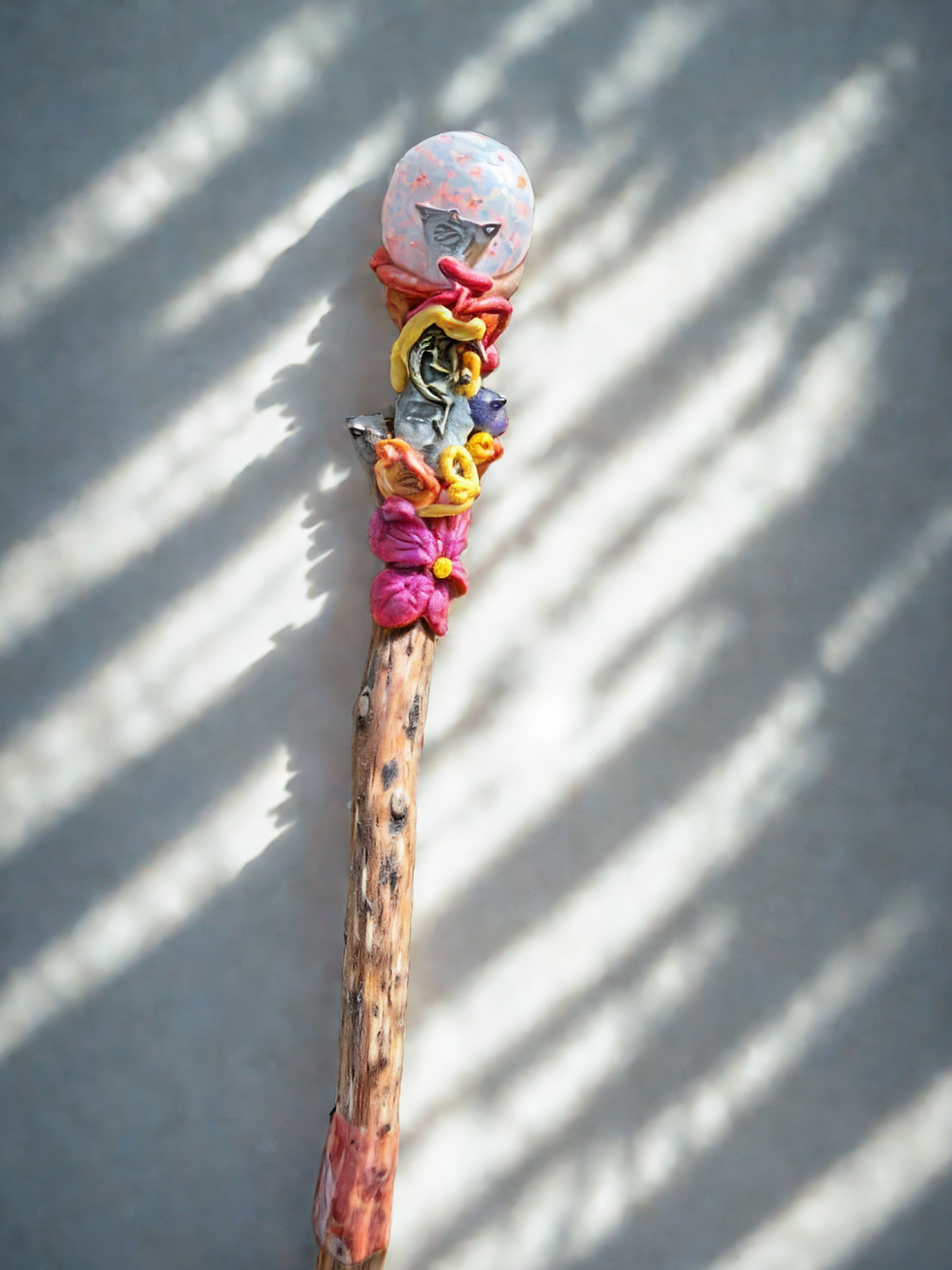 Thumbnail: sunstone hand made crystal faery wand