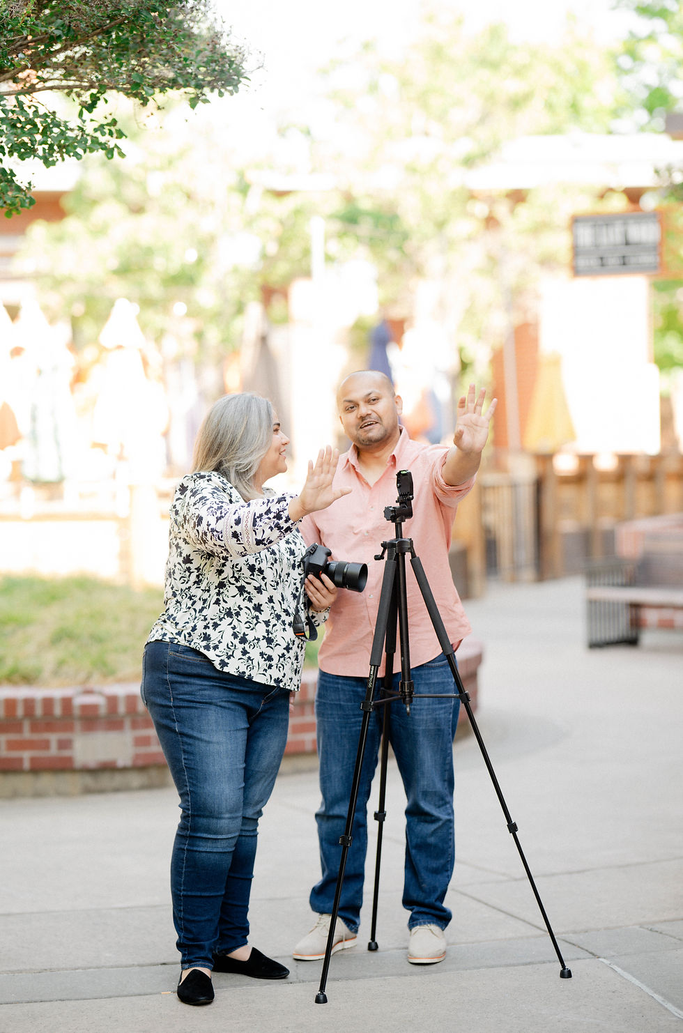 Stuck in a role reversal? or perhaps he really is the Assistant Director in my Photoshoot.