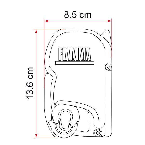 Thumbnail: Fiamma F45s 300 Awning for VW T5/T6 & Transporter LWB (RHD Grey/Black)