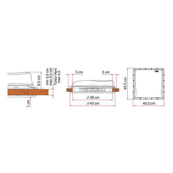 Thumbnail: Fiamma Rooflight Turbo-Vent Premium Crystal