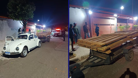 🚨 GCM impede tentativa de furto de madeiras em obra da Avenida João Marchesan