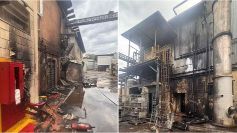 VÍDEO: incêndio em empresa química deixa um ferido em Rio Claro, e fumaça assusta