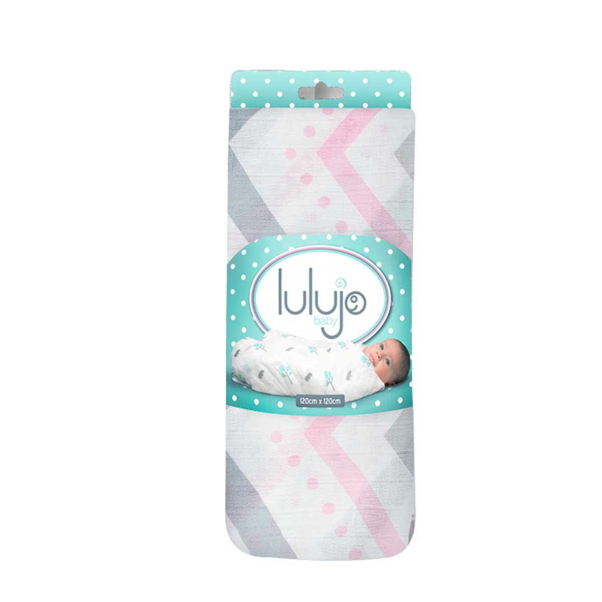 Pink Chevron - Bamboo Muslin Wrap