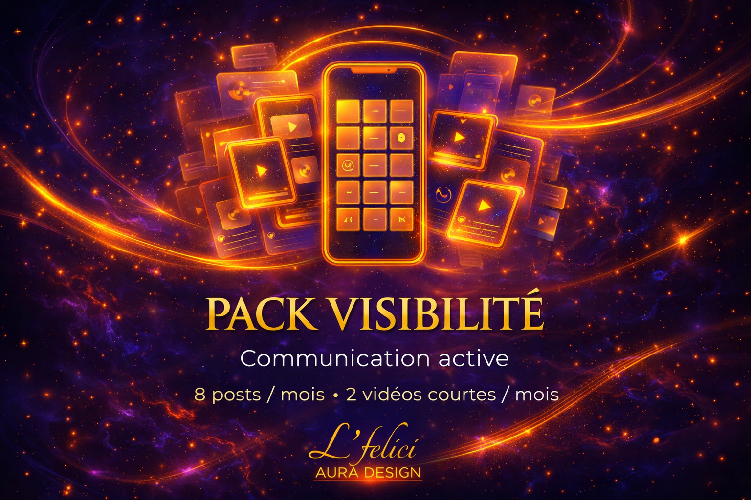 👁️ PACK VISIBILITÉ : Facebook, Instagram, LinkedIn, TikTok & YouTube Shorts.