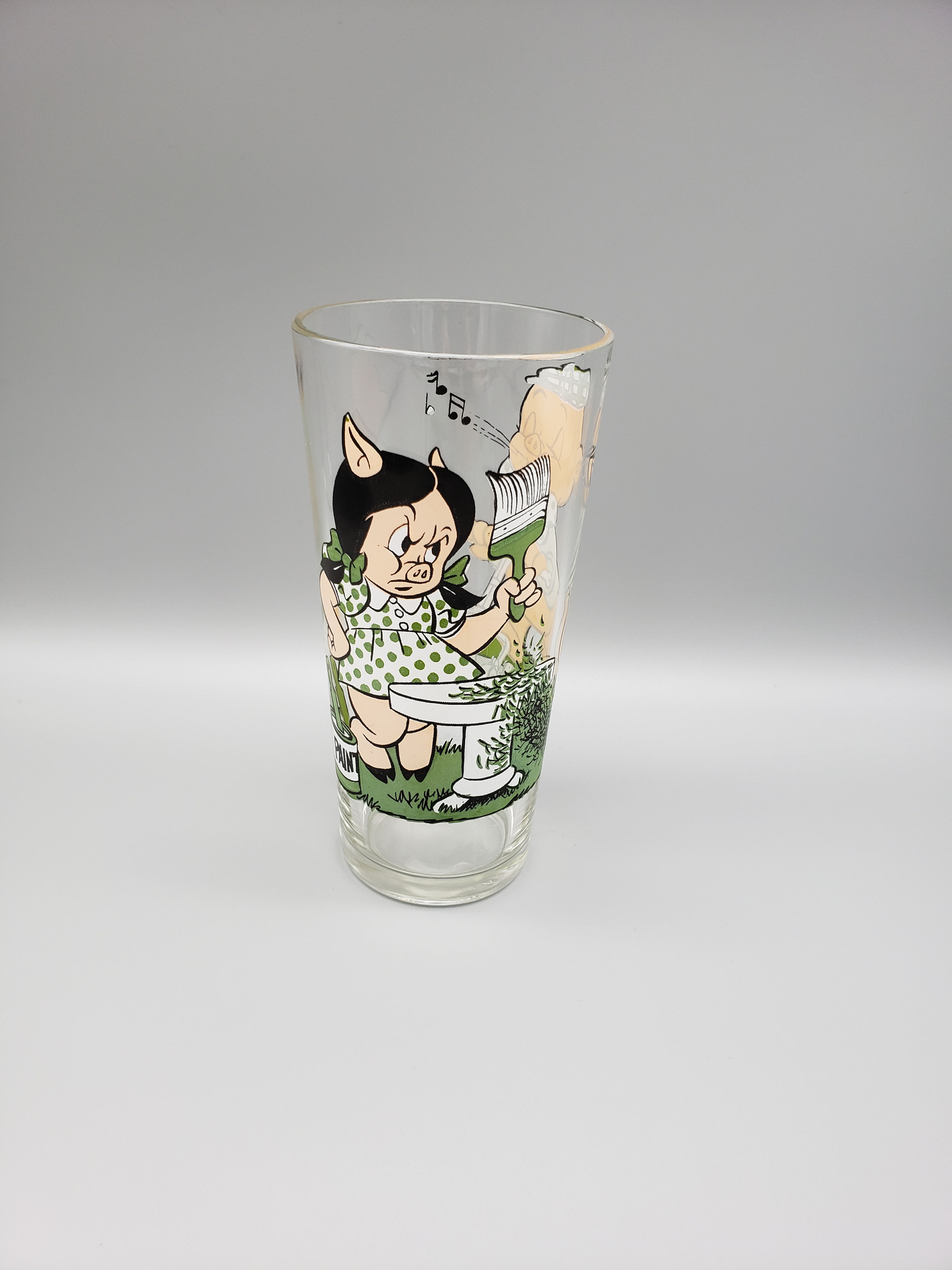 Looney Tunes Pepsi Petunia and Porky Tumbler Drinking Glass