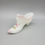 Thumbnail: Fenton Glass White Satin Cabbage Rose Shoe Figurine Hand Painted