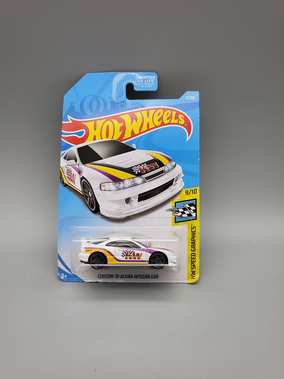 Hot Wheels Speed Graphics White Custom 01 Acura Integra GSR