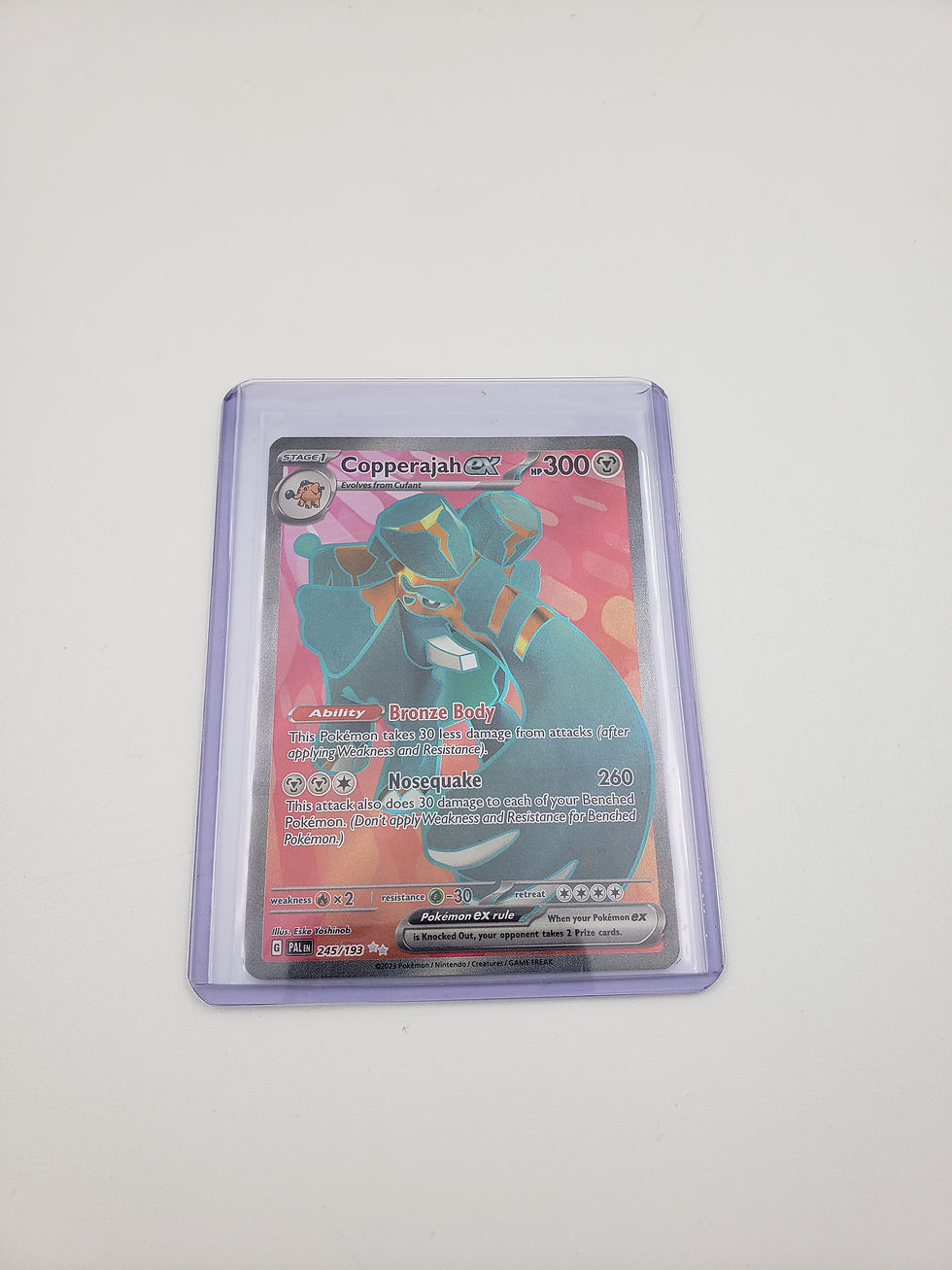 Pokémon/Nintendo Pokémon 2023 Scarlet & Violet Paldea Evolved Copperajah EX 245/