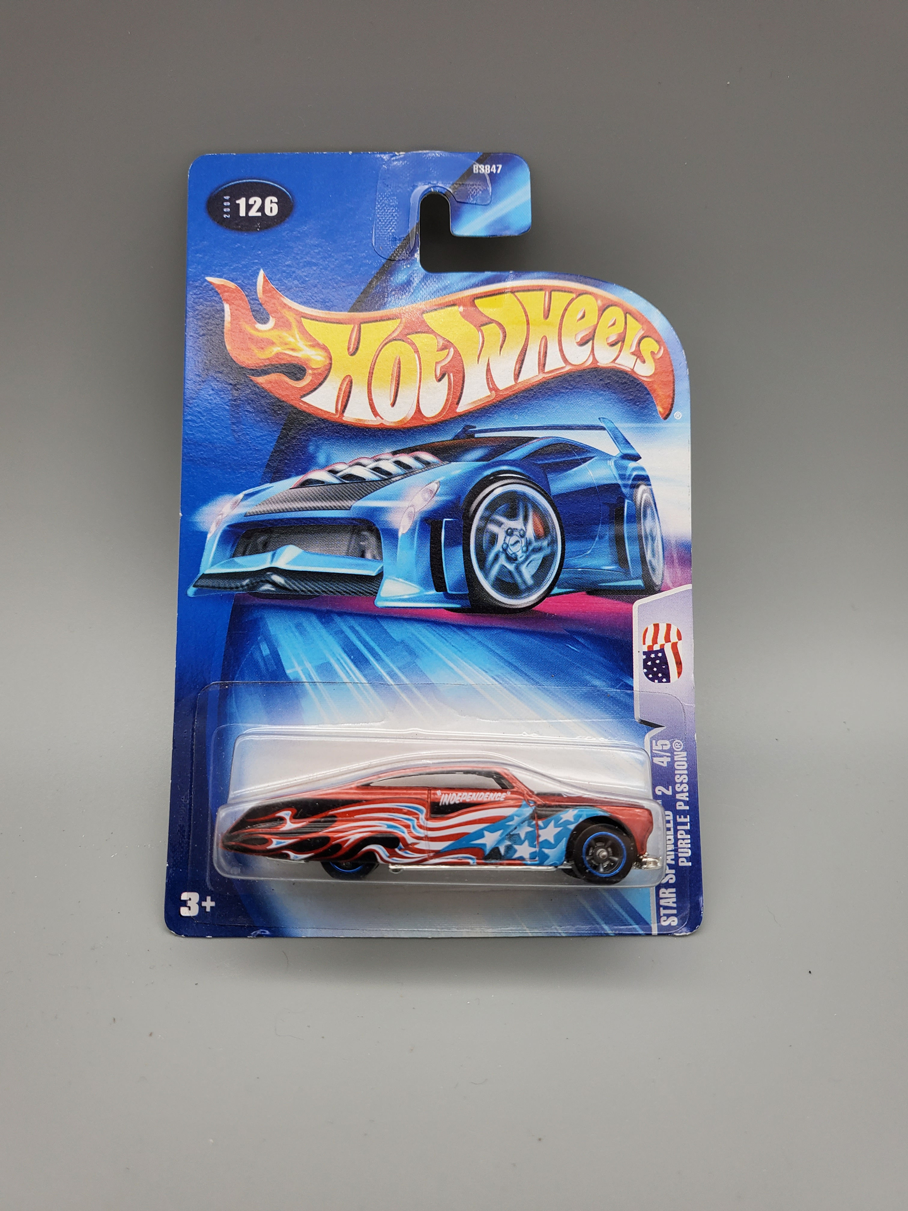 Hot Wheels Star Spangled 2 Red Purple Passion