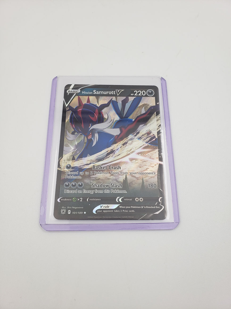 Pokemon 2022 SWSH Astral Radiance Samurott V 101/189