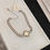Thumbnail: Chunky reversible stainless steel clover bracelet