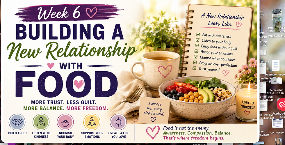 Week 6: Building a New Relationship With Food