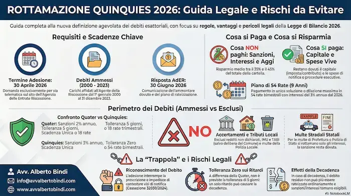Infografica: rottamazione quinquies delle cartelle esattoriali
