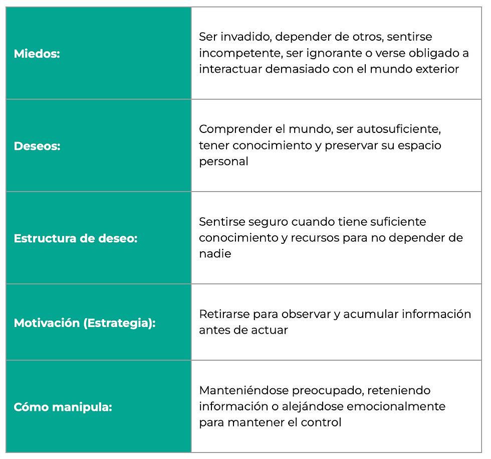 Eneatipo 5 El Investigador