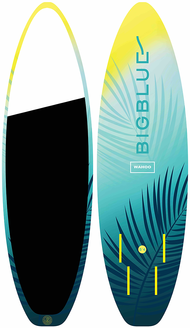 Wahoo from BIG BLUE Boards, directional kite surf board for beginners and small waves