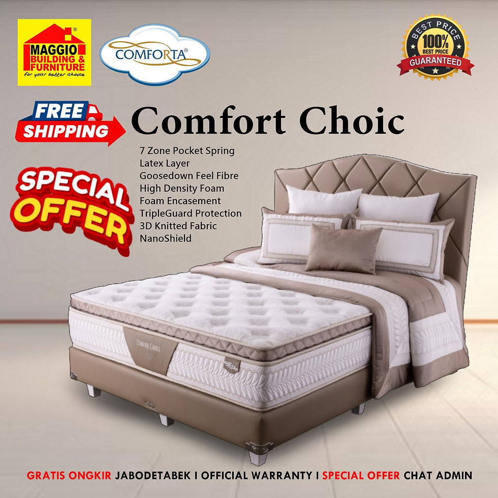 KASUR SPRINGBED COMFORTA 2021 - MATRAS COMFORT CHOICE - COMFORTA