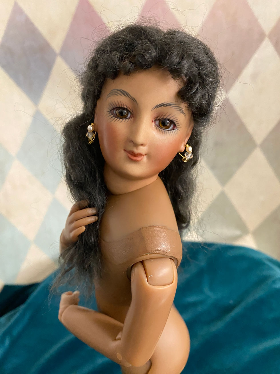 Thumbnail: SOLD! Delphina Dehors, An Antique Reproduction Doll