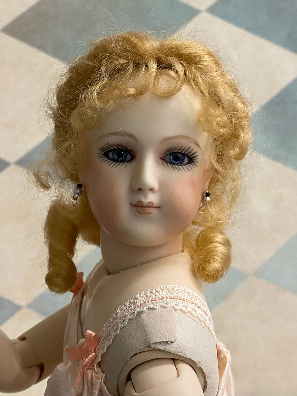 Thumbnail: SOLD Miss Elise' Barrois, An Antique Reproduction Doll