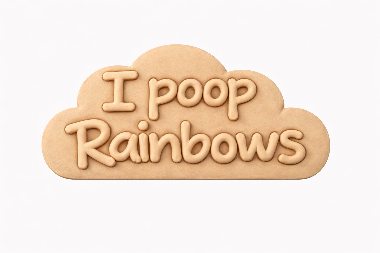 I poop rainbows, Stl (File emailed within 72 hours)