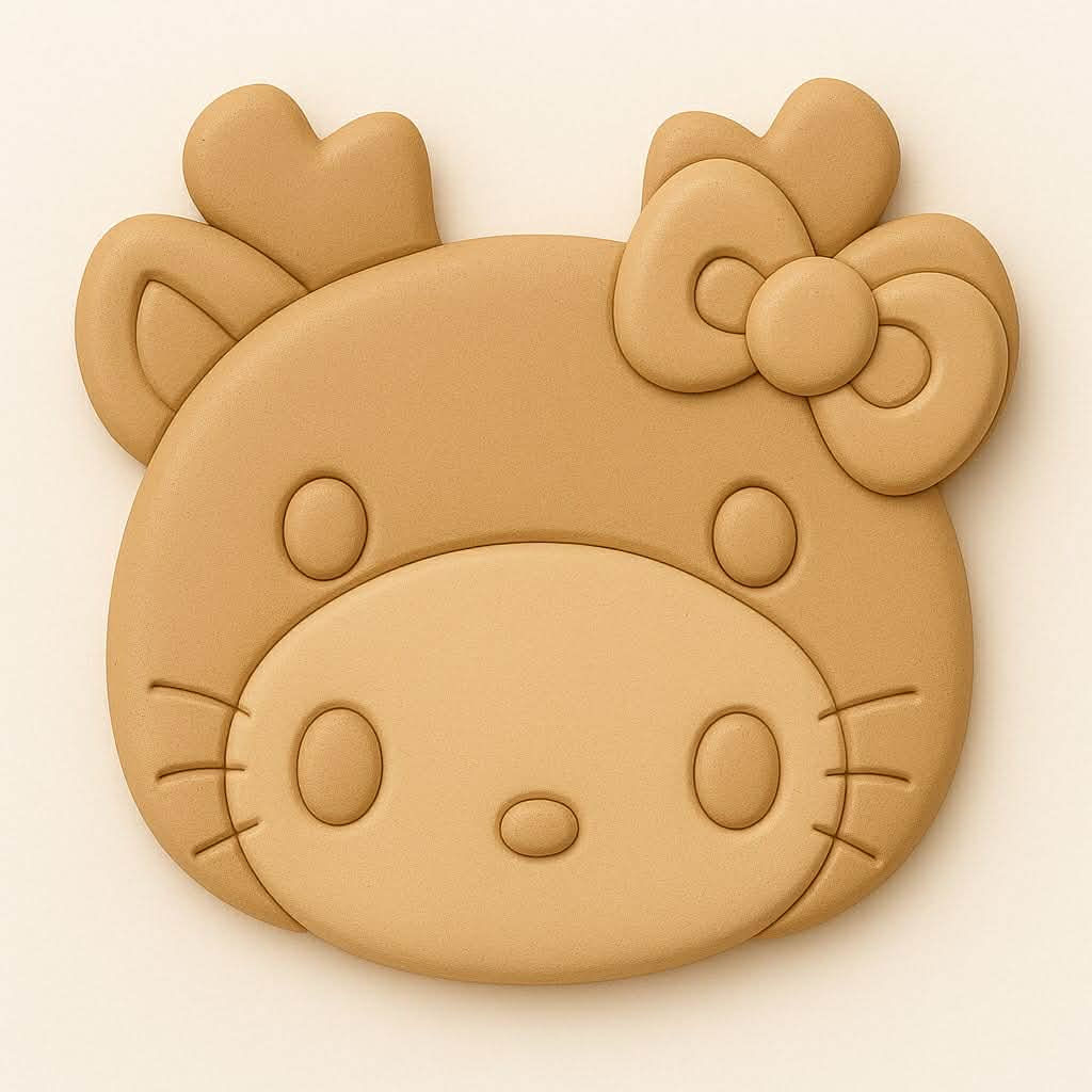 Reindeer Kitty, Bath Bomb Mould (please read descrip