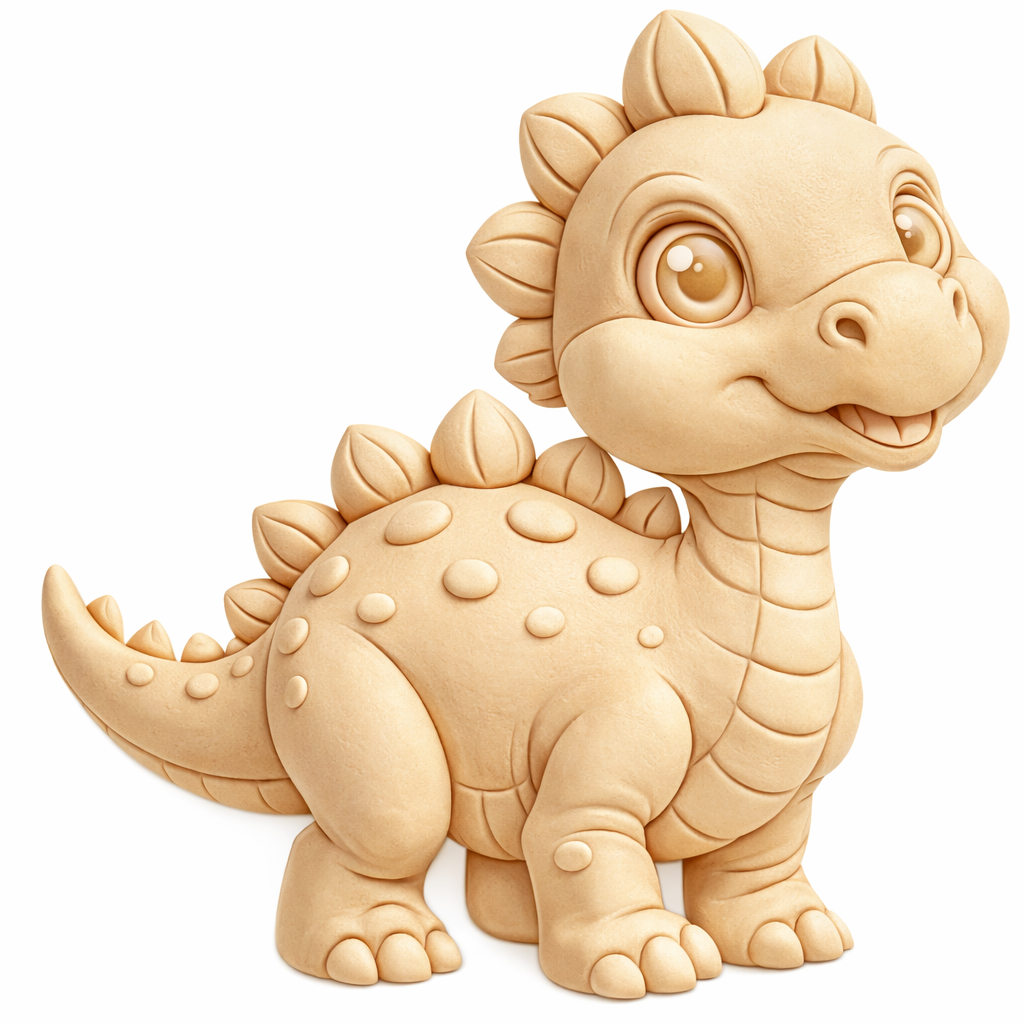 Cute Dino, STL (Files will be emailed to you within 24-72 hours)