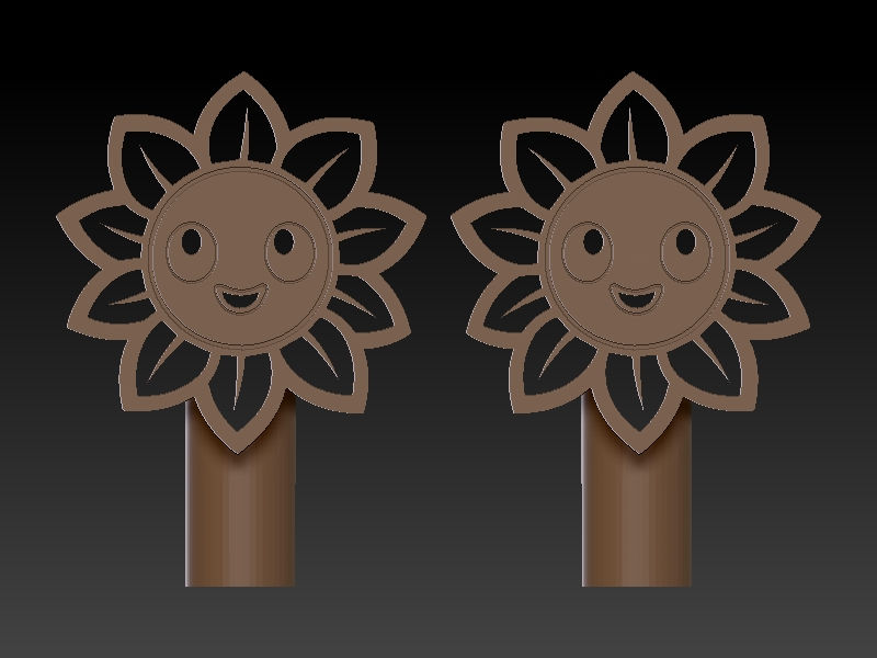Thumbnail: Flower, (Wand Handle Not Included)