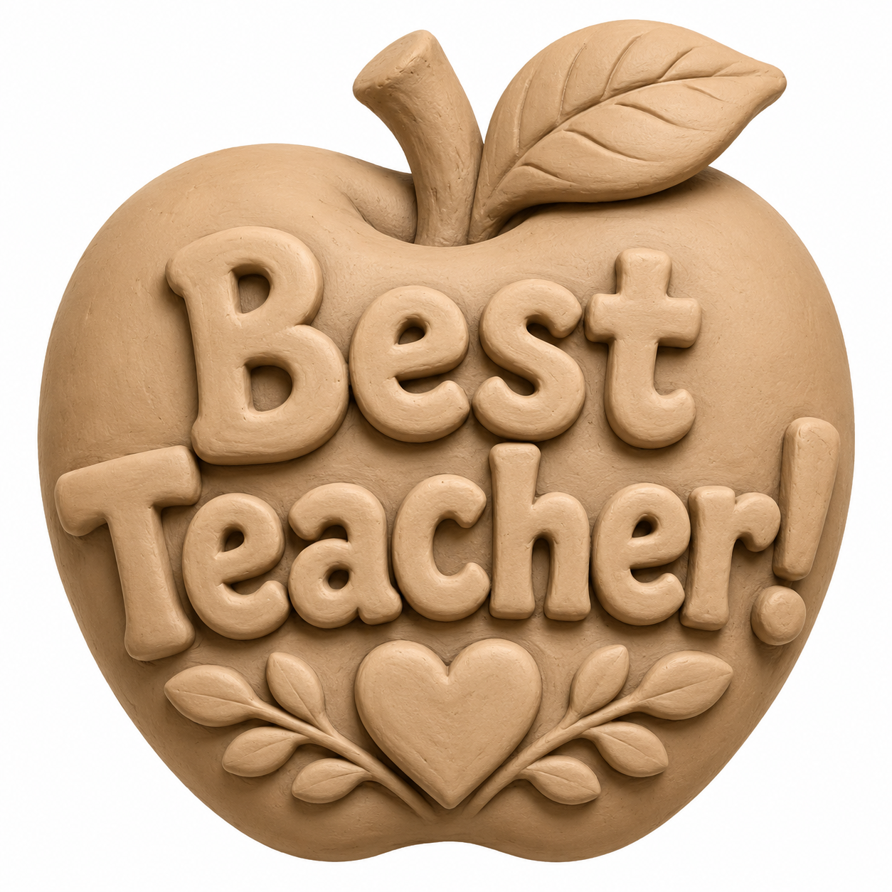 Best Teacher Heart, Stl (File emailed within 72 hours)