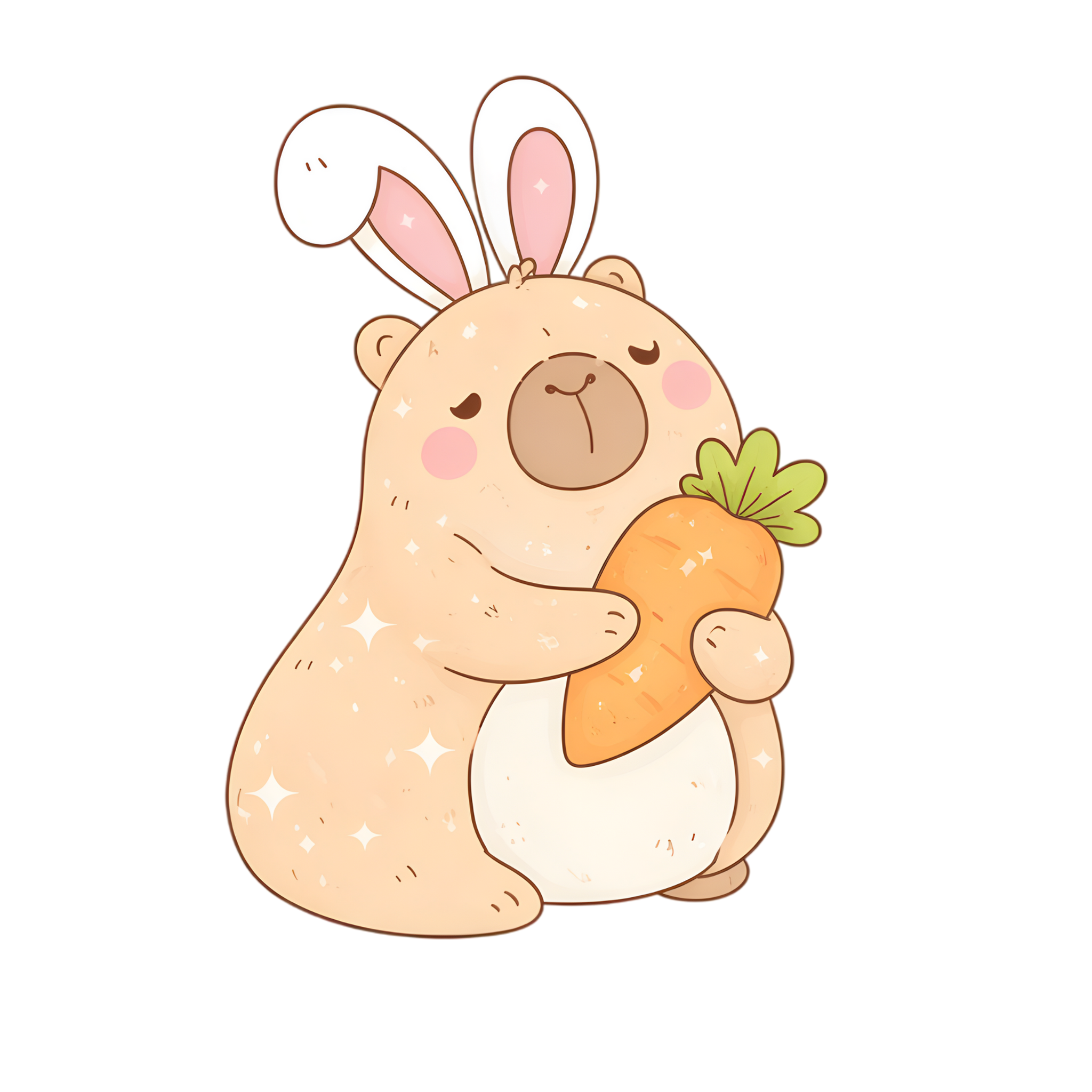 Easter Capybara, Stl (File emailed within 72 hours)