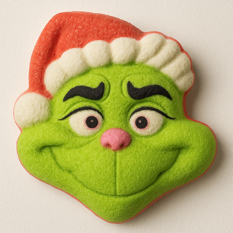 Green Christmas Minch, Bath Bomb Mould (please read descript