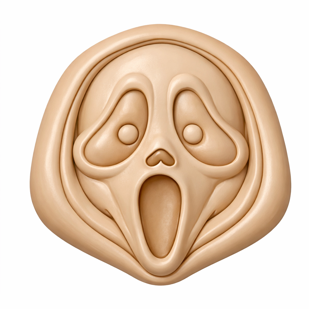 Open mouth Ghost Head, STL (Files will be emailed to you within 24-48 hour