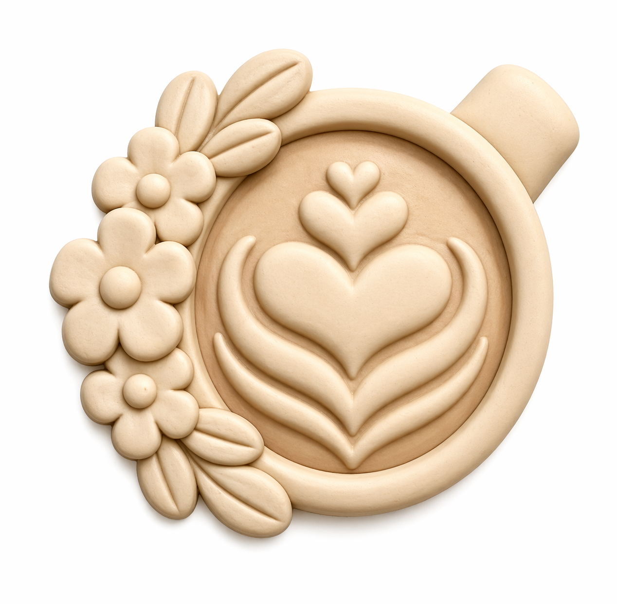 Heart Coffee Stl (File emailed within 72 hours)