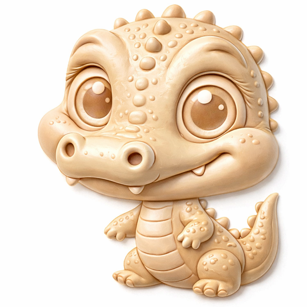 Cute Baby Dino, STL (Files will be emailed to you within 24-72 hours)