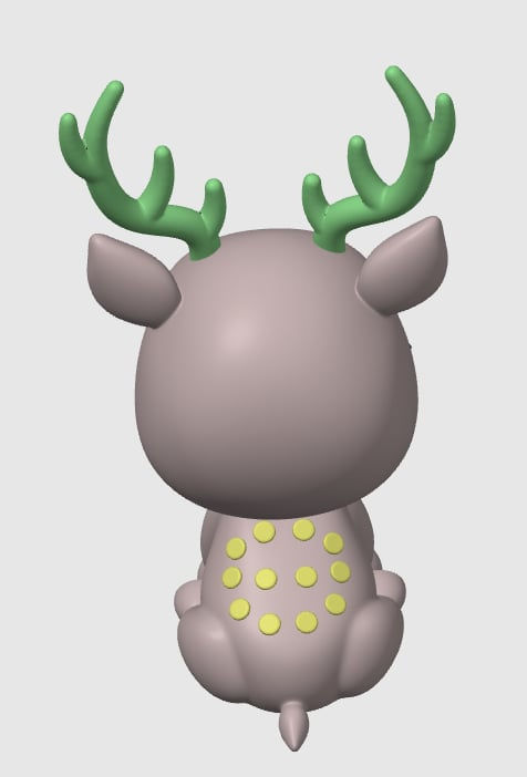 Thumbnail: Reindeer, Mini Animal, 3D STL File