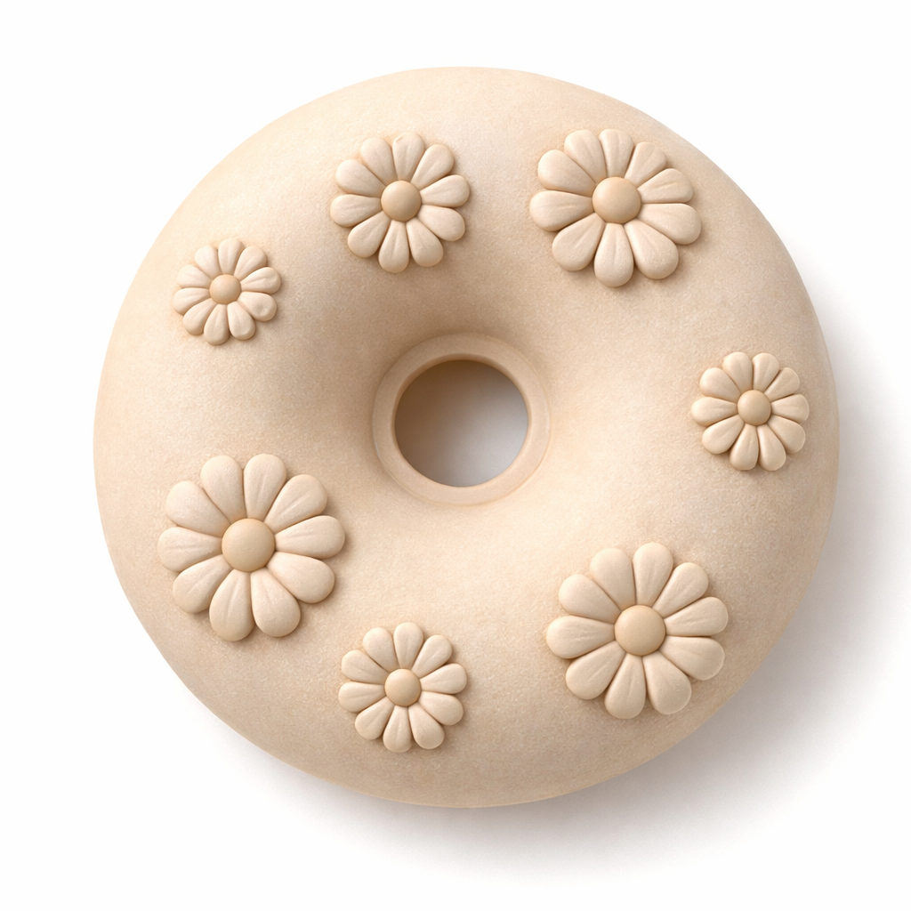 Flower Donut, Stl (File emailed within 72 hours)