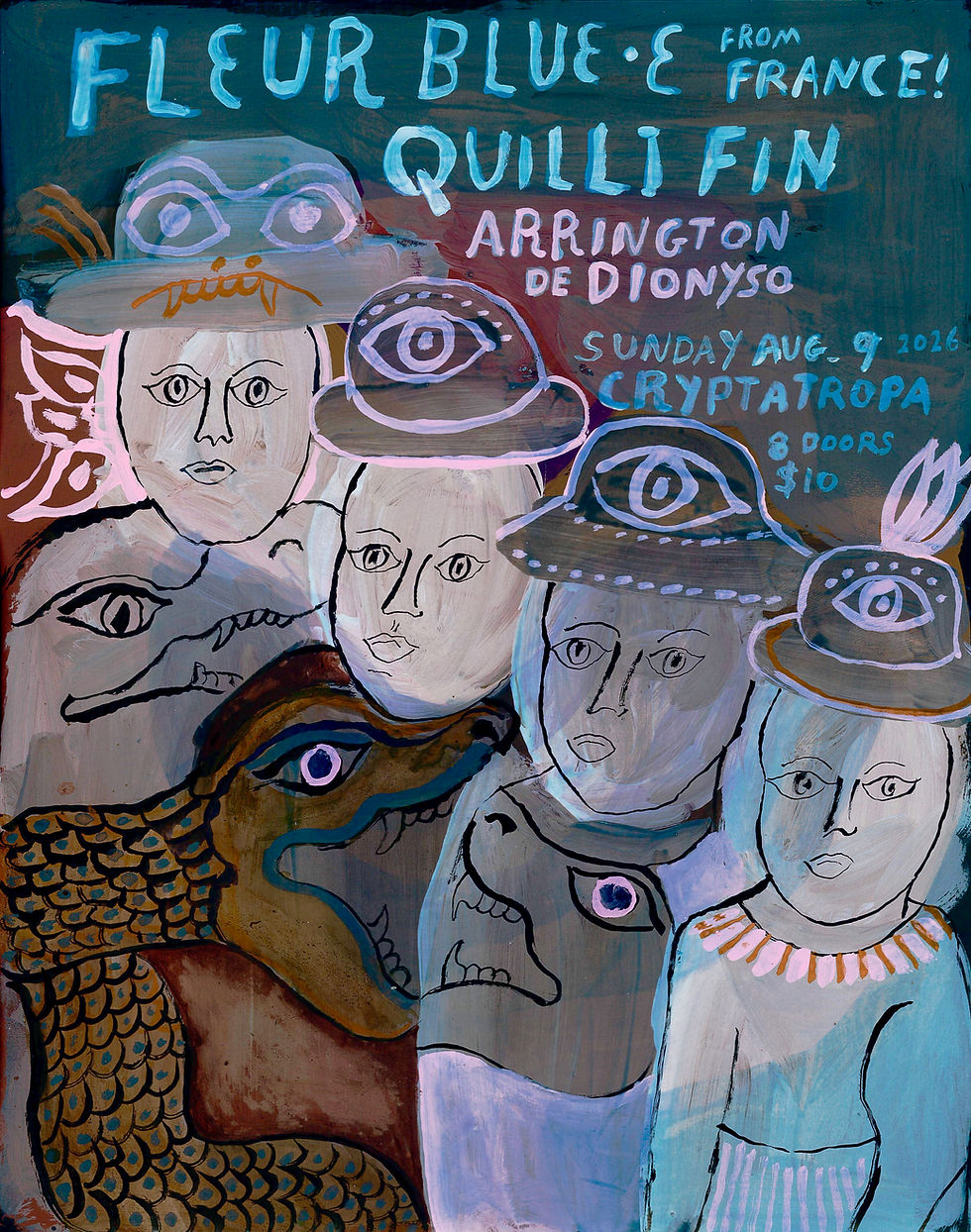 FLEUR BLEU.E // QUILLI FIN // ARRINGTON DE DIONYSO