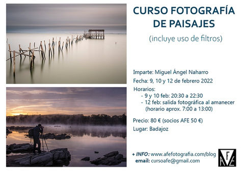 Curso: FOTOGRAFÍA DE PAISAJE