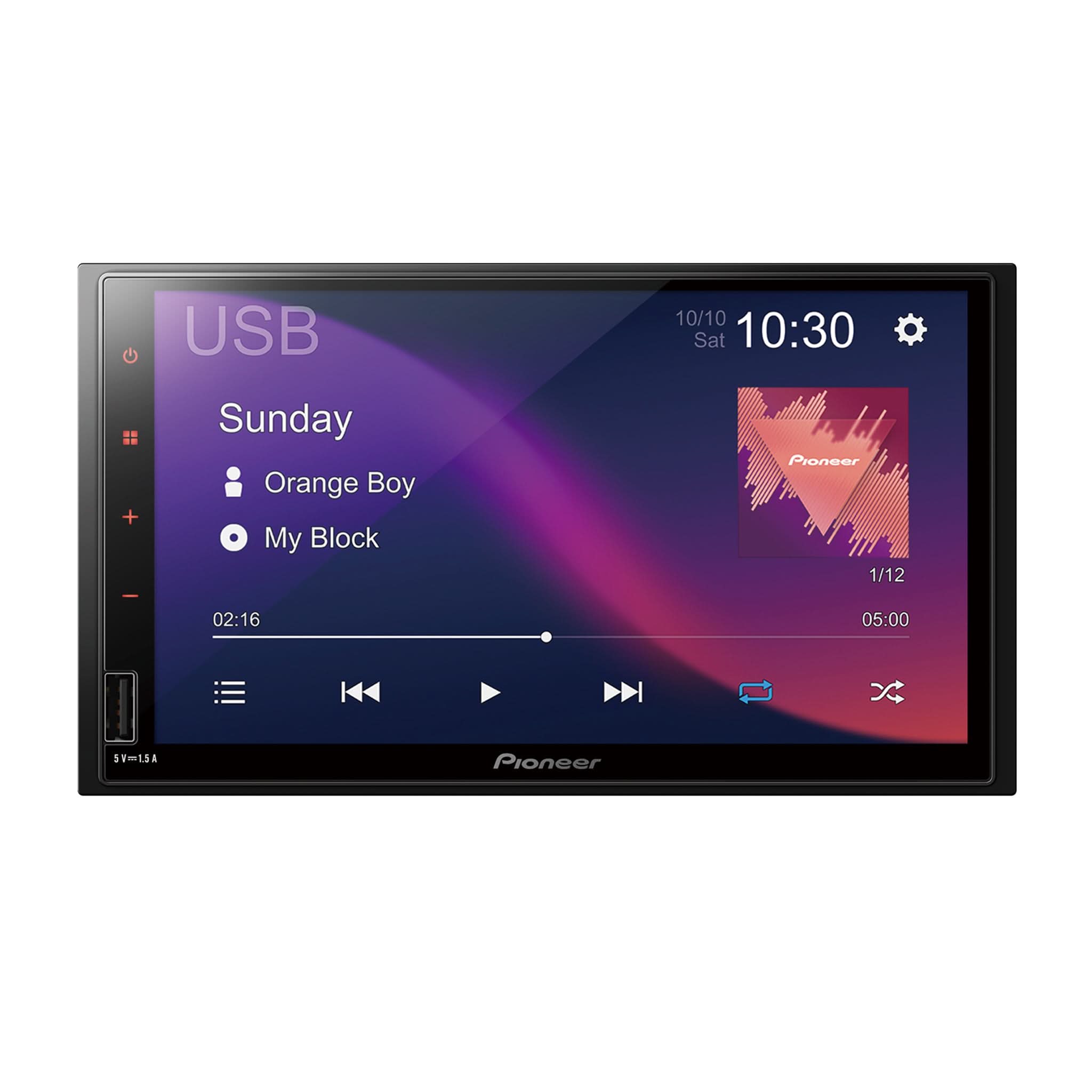 Pioneer DMH-470EX 7" Double-DIN Touchscreen Multimedia Car Stereo Receiver